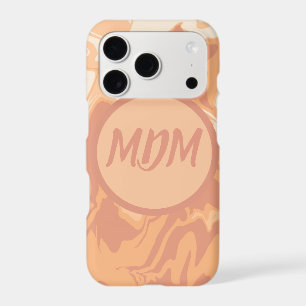 Pretty Peach Swirls