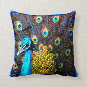 Pretty Peacock Art Pillow