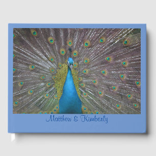 Pretty Peacock Guest Book