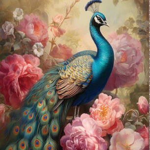Pretty Peacock Tissue Paper