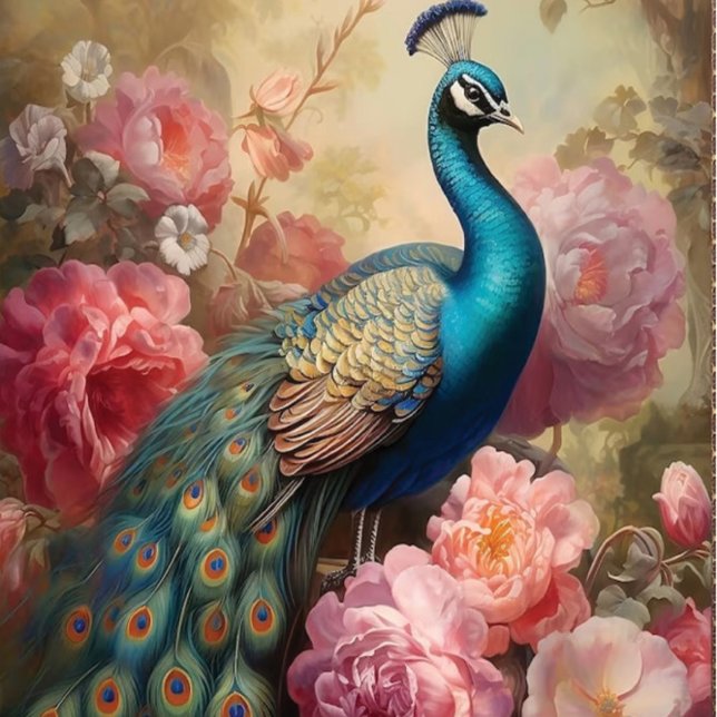 Pretty Peacock Tissue Paper (Creator Uploaded)