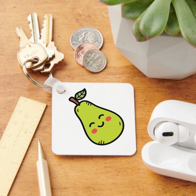 Pretty Pear Key Ring (Desk)