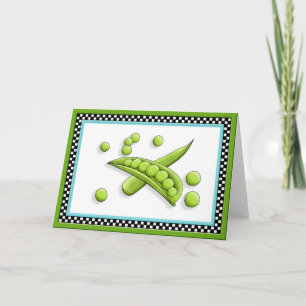 Pretty Peas Greeting Card