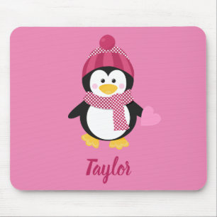 Pretty Penguin Mouse Mat