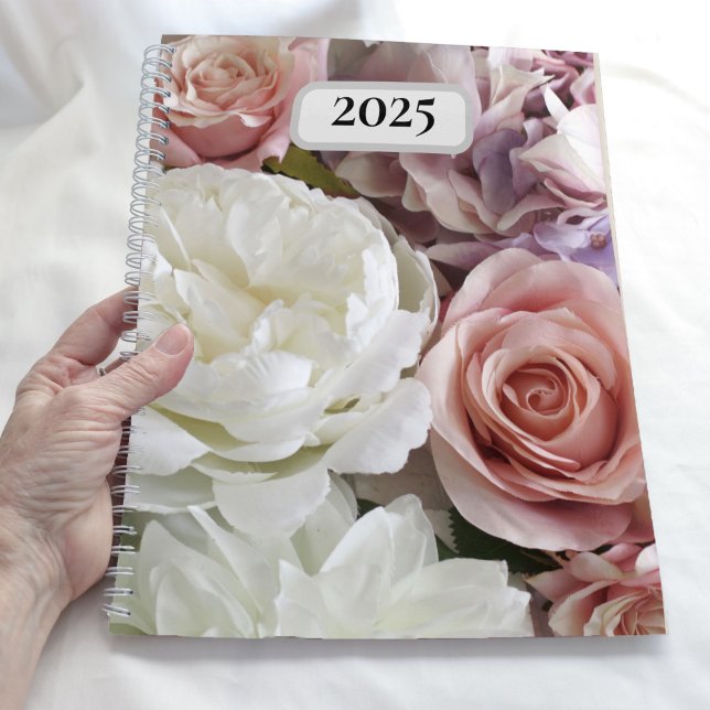 Pretty Peonies and Roses Custom Year Floral Planner (Creator Uploaded)