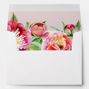 Pretty Peonies Floral Envelope