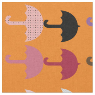 Pretty Perfect Umbrella Beach Weather Pattern Fabric