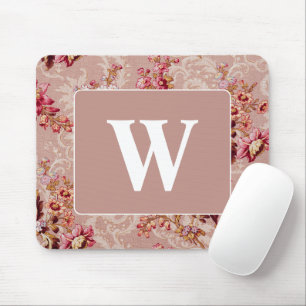 Pretty personalised Luxurious modern vintage pink Mouse Mat