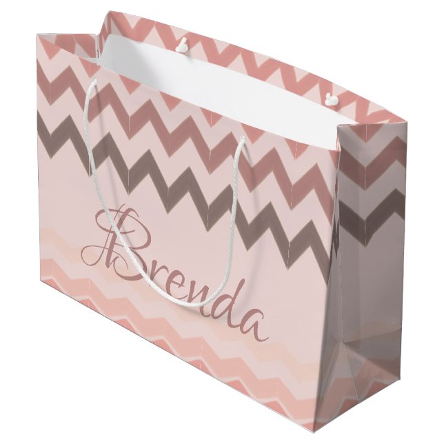 Pretty Personalised Tote Style Gift Bag (Back Angled)
