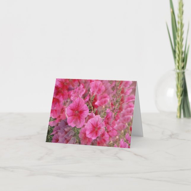Pretty Petunias........ Card (Front)