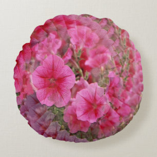 Pretty Petunias...... Round Cushion