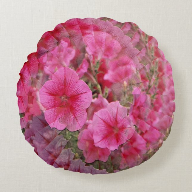 Pretty Petunias...... Round Cushion (Front)