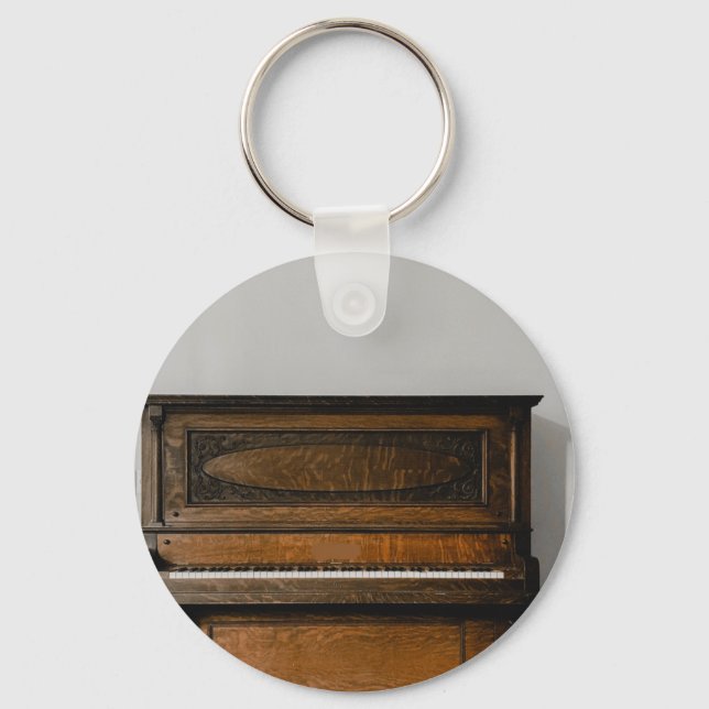 Pretty Piano Artwork Key Ring (Front)