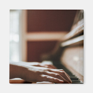 Pretty Piano Artwork Magnet