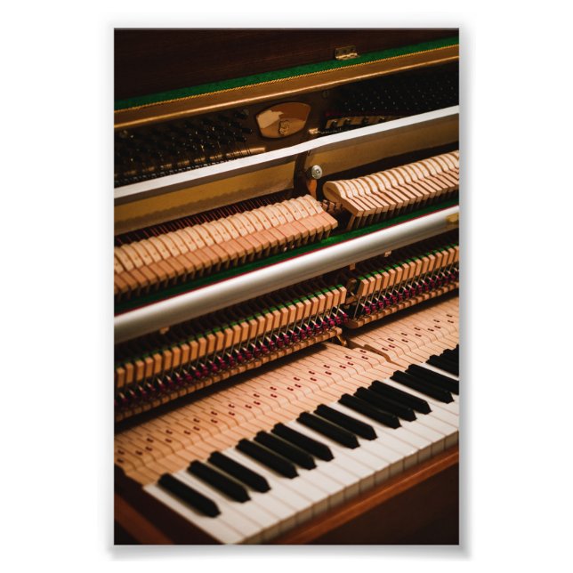 Pretty Piano Artwork Photo Print (Front)