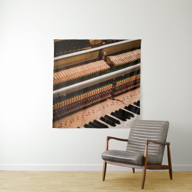 Pretty Piano Artwork Tapestry (In Situ)