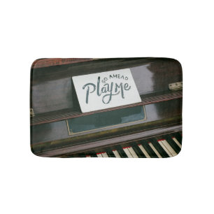 Pretty Piano Bath Mat
