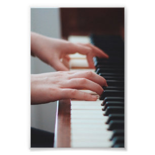 Pretty Piano Design Photo Print
