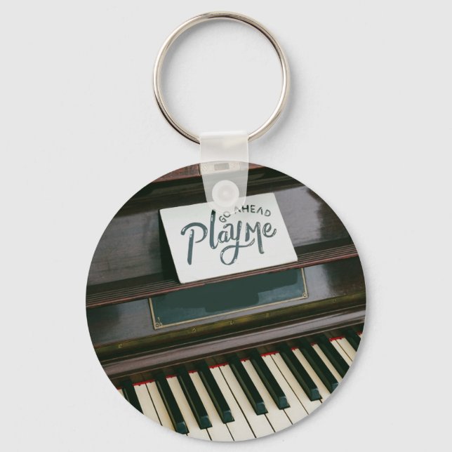 Pretty Piano Key Ring (Front)