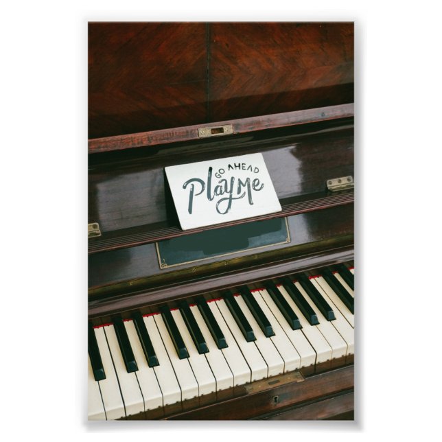 Pretty Piano Photo Print (Front)