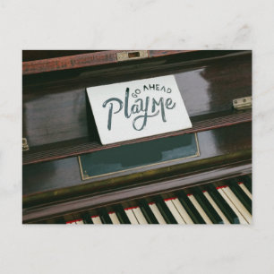 Pretty Piano Postcard