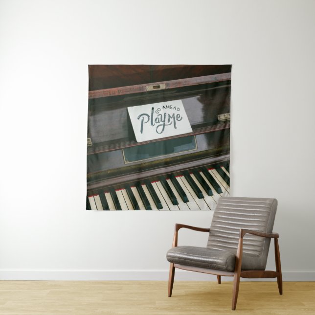 Pretty Piano Tapestry (In Situ)