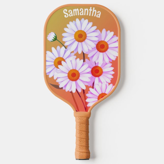 Pretty pickle ball paddle personalised (Front)