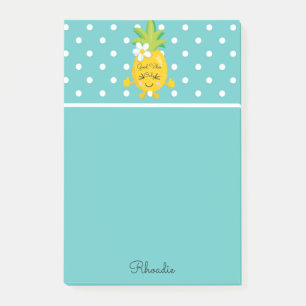 Pretty Pineapples and Polka Dot Post-it Notes