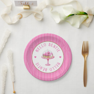 Pretty Pink 13th Birthday  Paper Plate