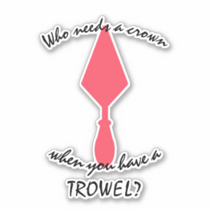 Pretty Pink and Black Archaeologist Trowel