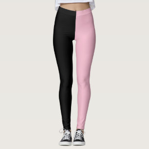 Pretty Pink and Black Leggings