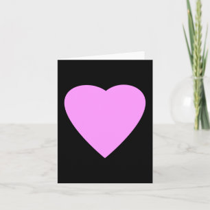 Pretty Pink and Black Love Heart. Card