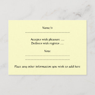 Pretty Pink and Cream Love Heart. RSVP Card