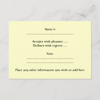 Pretty Pink and Cream Love Heart. RSVP Card