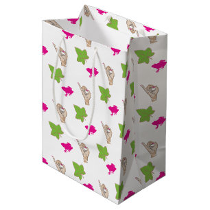 Pretty pink and green Celebrations Medium Gift Bag