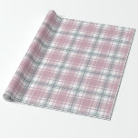 Pretty Pink and Grey Plaid Gift Wrap<br><div class="desc">Give your recipients your best. Use this lovely, sophisticated plaid in pink and grey, high-quality gift wrap with a grid back for easy cutting. You'll appreciate the ease of use and your recipients will love its elegant beauty. Good for all occasions and holidays, very versatile. Thanks for looking we appreciate...</div>