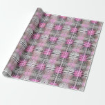 Pretty Pink and Grey Unique Plaid Wrapping Paper<br><div class="desc">Give your recipients your best. Use this lovely, sophisticated plaid, high-quality gift wrap with a grid back for easy cutting. You'll appreciate the ease of use and your recipients will love its elegant beauty. Good for all occasions and holidays, very versatile. Thanks for looking we appreciate your business here at...</div>
