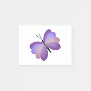 Pretty Pink and Purple Butterfly Post-it Notes