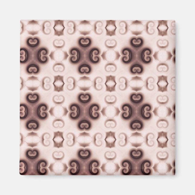 pretty pink and purple pattern magnet (Front)