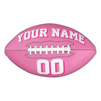 PRETTY PINK AND WHITE Custom Football American Football
