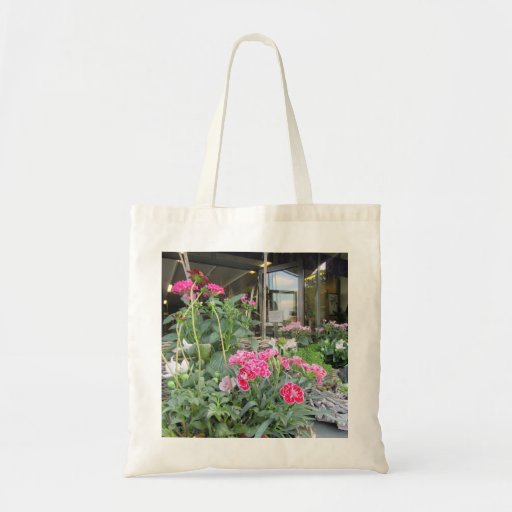 Image of Pretty pink and white flowers. Tote Bag