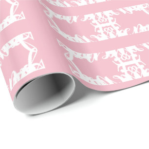 Pretty Pink And White Gift Wrap