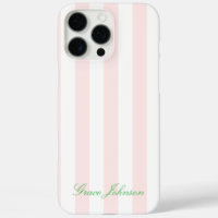 Pretty Pink and White Stripe Paris Inspired