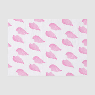 Pretty Pink Angel Wings & White Tissue Paper