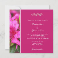 Pretty pink azalea flowers floral wedding