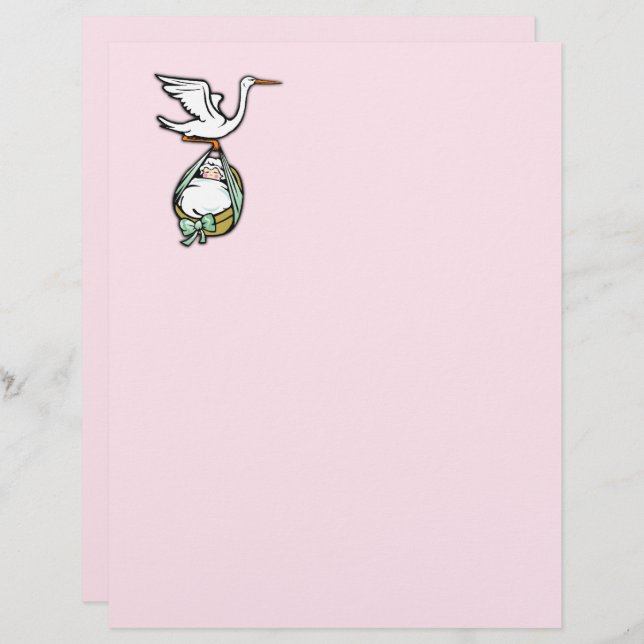 Pretty Pink Baby Girl (Front/Back)