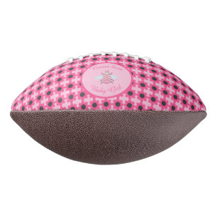 Pretty Pink Baby Girl Bee Custom American Football