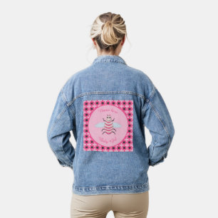 Pretty Pink Baby Girl Bee Custom Denim Jacket