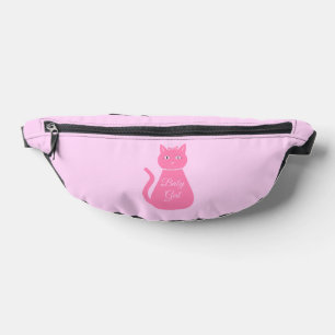 Pretty Pink Baby Girl Cat Custom Bum Bags