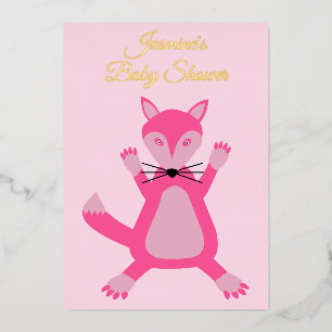 Pretty Pink Baby Girl Fox Custom